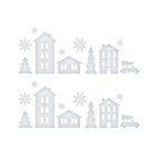 Decor Fereastra de Craciun – Peisaj de Iarna – 37,5 x 27 cm