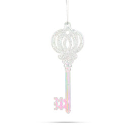 Ornament de Craciun – Cheie Irizata, Acrilica – 165 x 60 x 10 mm