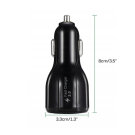 Incarcator Rapid Auto cu 2 Intrari USB - Negru