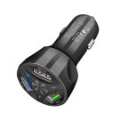 Incarcator Rapid Auto cu 3 Intrari USB - Negru