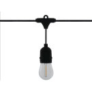 Kerti fényfüzér – 10 db E27 LED lámpa