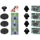 Kerti szolár szökőkút – akkumulátorral, 6 db RGB LED-del