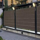 PVC kerítésszalag - 19 cm x 35 m - 450g m2 - Barna