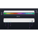 Ritmusra világító RGB LED kijelző - Fehér