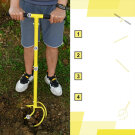 Cultivator Manual cu Inaltime Reglabila - Verde