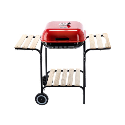Gratar cu Carbune, Raft Lateral si Roti GardenLine