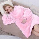 Patura-Hanorac 2 in 1 - Oversized - Roz Deschis