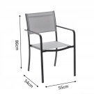 Scaun de Gradina GardenLine - 54 x 55 x 86 cm - Gri