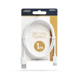 Cablu de date - USB Type-C - alb - 1 m