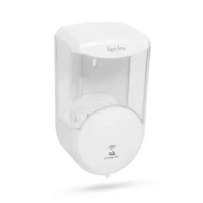 Dispenser de săpun lichid cu senzor pentru perete - 600 ml - Alb