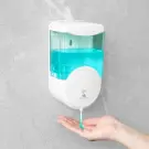 Dispenser de săpun lichid cu senzor pentru perete - 600 ml - Alb