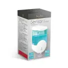 Dispenser de săpun lichid cu senzor pentru perete - 600 ml - Alb