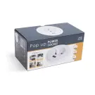 Priză încorporabilă ascunsă cu USB - alb