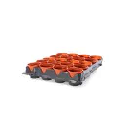 Set de ghivece pentru plantare cu tavă (20 buc) 6x6 cm