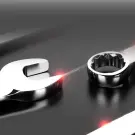 Set Chei Combinate Profesionale - 10 buc. (8-24 mm)