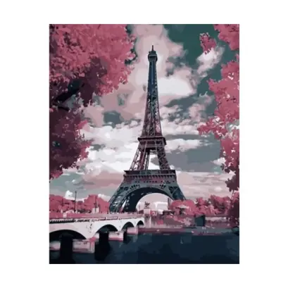 Set de Pictură cu Numere - Turnul Eiffel - 40 x 50 cm
