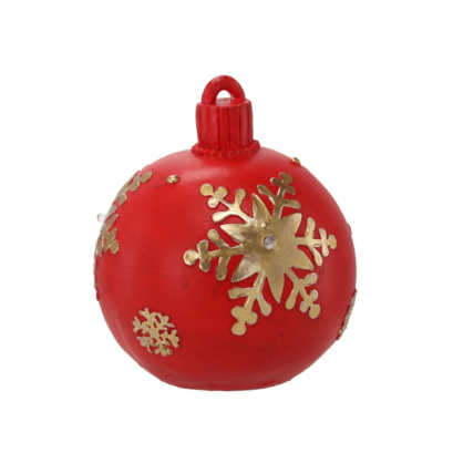 Glob decorativ cu LED roșu - 16,5 cm