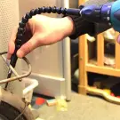 Extensie flexibilă pentru biți de 30 cm, culoare neagră