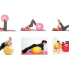 Minge de gimnastica cu pompa, 65 cm, Mov
