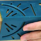 Sablon japonez pentru masurari tridimensionale, Albastru