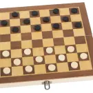 Joc 3 in 1, Sah, Table si Dame - Lemn, 30 x 30 cm