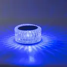 Lampă de noapte cu efect de cristal RGB LED, reîncărcabilă prin USB și cu telecomandă