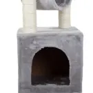 Ansamblu de zgâriat pentru pisici cu turn și locuri de odihnă, 92 cm, gri