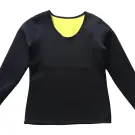 Pulover de fitness neopren cu mânecă lungă pentru femei, mărimea XL, negru