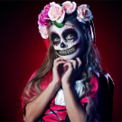 Tatuaj Temporar Halloween cu Model de Dinți de Monstru, Lavabil