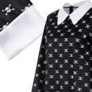 Costum de copii - Wednesday Addams, rochie neagră pentru Halloween