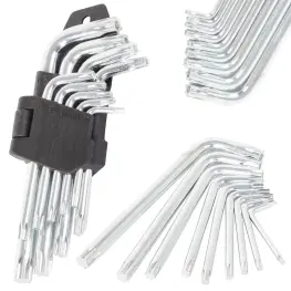 Set chei Torx și imbus 9 buc, 1.5-10 mm, în suport plastic