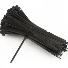 Coliere de fixare cabluri, negre, 100 buc.