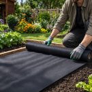 Agrotextil Anti-Buruieni DIVODV 50 g/m² - 1,5x10 m, Negru