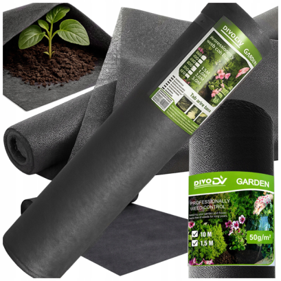 Agrotextil Anti-Buruieni DIVODV 50 g/m² - 1,5x10 m, Negru