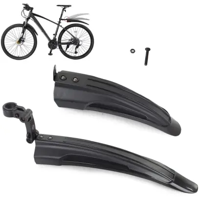 Set apărători noroi bicicletă complet, față-spate, negru, 24-28