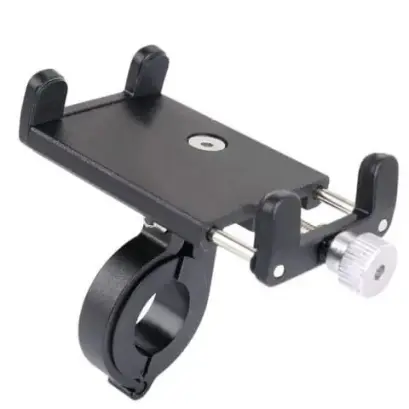 Suport telefon bicicleta aluminiu negru