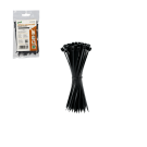 Cleme de fixare nylon negru 2,5 x 100 mm (100 buc)