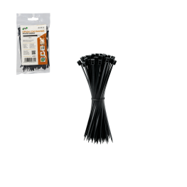 Cleme de fixare nylon negru 2,5 x 100 mm (100 buc)