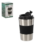 Termos din inox 350ml cu capac negru
