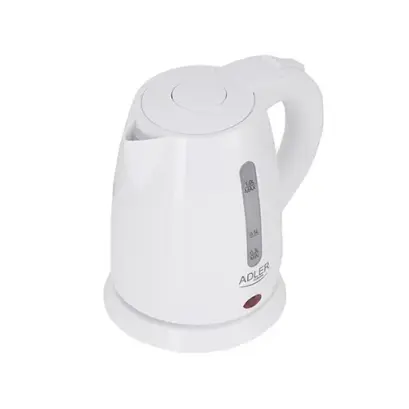 Fierbător electric Adler 1.0L plastic alb