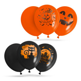 Set Baloane de Halloween - 6 tipuri - 20 buc / pachet