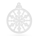 Decor de Craciun - Glob de Brad - 39,5 x 42 cm - Rosu / Auriu - 58624C